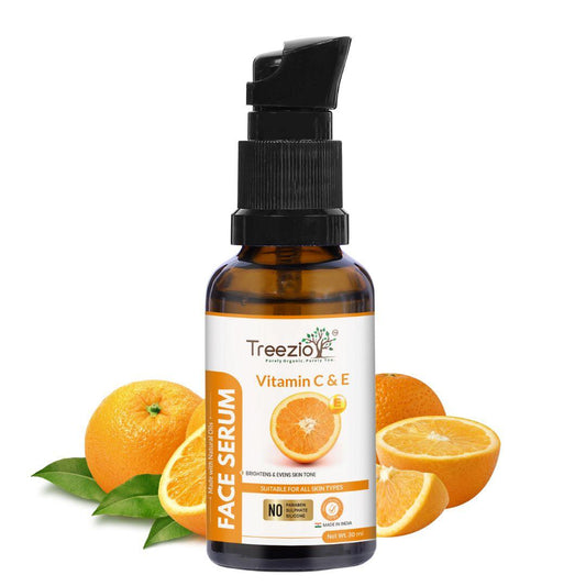 treezio Vitamin C & E Face Serum for Nourishes & Revitalize Skin - Protect, Nourish, & Rejuvenate - 30ml - treezio